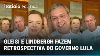 GLEISI HOFFMANN E LINDBERGH FARIAS FAZEM RETROSPECTIVA DO GOVERNO E MIRAM REELEIÇÃO DE LULA