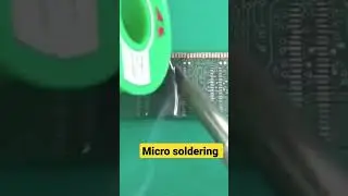 This is how micro soldering done #microsoldering #soldering #circuit #electronic #pcb #china