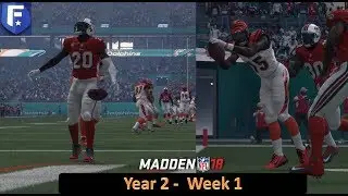 Rookies on Display! l Madden 18 Bengals Franchise Year 2 Week 1 @ Miami  l Ep. 26