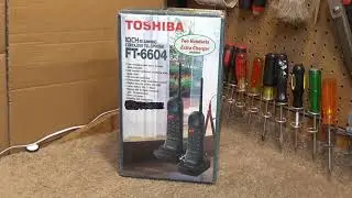 Toshiba FT-6604BK 10 Channel Analog Cordless Phone | Unboxing