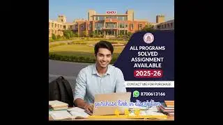 🔥 IGNOU Solved Assignments 2025&ndash;26 | All Programs Available  #ignou #ignouassignment  #youtubeshorts