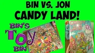 Bin Vs. Jon: CANDY LAND! WHO WILL WIN? 2013 Edition w/ Pinkie Pie & Elsa? by Bin's Toy Bin