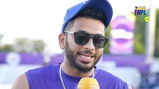 Skipper of Lyca Kovai Kings during the pre-match interview!
