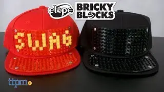 Bricky Blocks Baseball Hat Black , Red & 1X1 Bricks from Elope