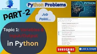 Python Problems of Variables & Input/Output related topics | How to  Convert Temperature(C to F).