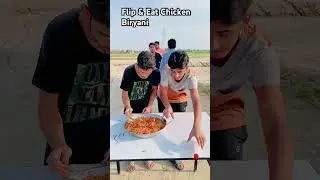 Flip & Eat Chicken Biryani 😋 #challenge #funeverytime #eatingcontest #shorts