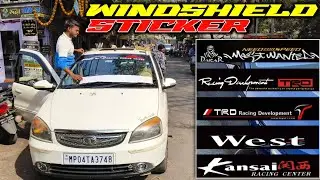 Car Windshield Sticker || Car decals || how to install car windshield stickers