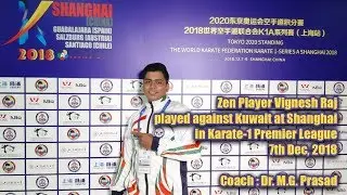 Zen Player Vignesh Raj (#TVigneshRaj) playing Kata against Kuwait at Shanghai