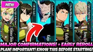 *MAJOR NEW CONFIRMATIONS!* + EARLY REROLL PLAN! IMPORTANT INFO TO KNOW B4 STARTING (KAIJU NO. 8 GAME