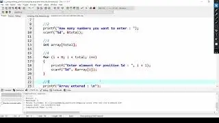 Swapping Array Elements in C | Part 1