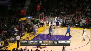 Jordan Clarkson Buzzer-Beater | Thunder vs Lakers | March 1, 2015 | NBA 2014-15 Season