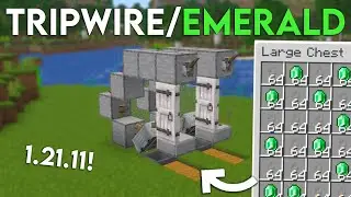 NEW Minecraft 1.21.11 Easy Tripwire/Emerald Farm- 16,000+ Per/Hour
