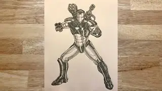 How to draw War Machine (full body)