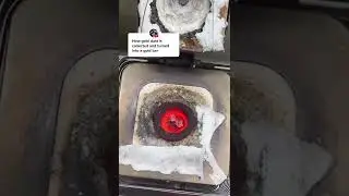 How gold dust is collected #gold #22kgold #handmadejewelry #goldjewellery #24kgold #shorts #asmr