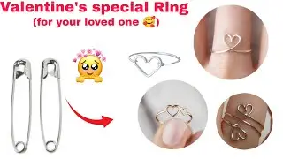 DIY | Valentine's special Ring 🥰 | How To Make Cute valentine's day Ring | Valentine's day gift 🎁🥰