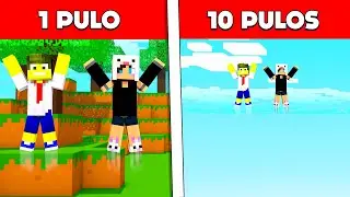 MINECRAFT, mas 1000 vezes mais alto a CADA SALTO!