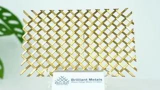 Architectural decorative brass mesh panels - Einstein 307BP