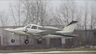 Cessna 310 Takeoff - Mettetal Airport
