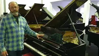 Two pre-owned Steinway model O pianos