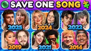 SAVE ONE SONG PER YEAR 🎶 From 2014 to 2025 🔥 | Music Quiz 2025