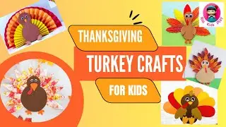 Easy Thanksgiving Turkey Craft for Kids | Fun DIY Holiday Project |Paper Turkey Craft Tutorial