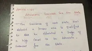 Article 165 constitution of india