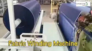 Electric Motor Fabric Winding Machine Cloth Horizontal Automatic For Weaving