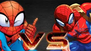 Spider-Man J Vs Mangaverse Spider-Man (Spiderman J Manga vs Marvel's Mangaverse) -Stick Nodes Rumble