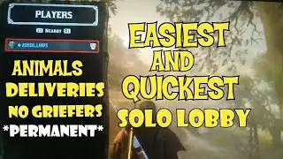 PERMANENT SOLO LOBBY - RED DEAD ONLINE - RDR 2 ONLINE - RDR 2 GLITCHES - SOLO