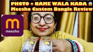 Meesho Chuda bangle 💥customise with photo and name नाम और फोटो के साथ कड़ा  @Meesho  #meesho 
