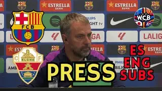 FLICK PRENSA FC BARCELONA VS ELCHE LA LIGA J11  | ES + ENG SUBS