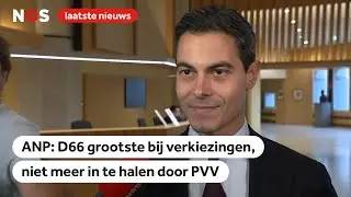 Rob Jetten (D66) na bekendmaking verkiezingswinst door het ANP