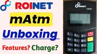 Roinet mAtm Unboxing || Roinet matm Review, Features,Charge // Roinet mAtm