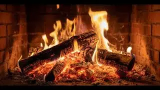 Fireplace Crackling Sounds for Deep Sleep 🔥 | No Music | Cozy Night Ambience (4K)
