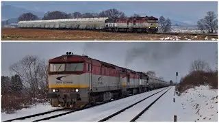 Bardotky a Plachetnica v čele Pn 55721 Ekocell Express #train #railway #vlaky #vlaky #ekocell