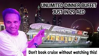 Dubai Dhow Cruise Luxury Just 29 | Unlimited Dinner Buffet & 2-Hour Night Cruise | Skyline Views