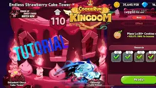 How to be endless strawberry cake tower tray 110 cookie run Kingdom ￼