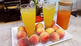 Try this Refreshing Drink this Summer!|Homemade Peach Squash Recipe