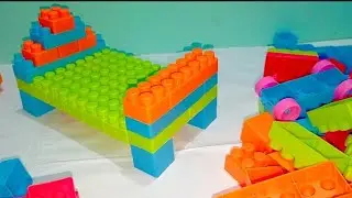 Satisfying DIY Bed | ASMR Building Blocks #buildingblocks | MUSCAN TOYS