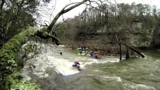 Alabama winter whitewater kayaking