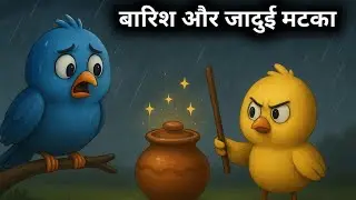 चिड़िया बारिश और जादुई मटका | BARISH KA KAHAR | HINDI KAHANIYA | HINDI STORIES | CHIDIYA KI KAHANI