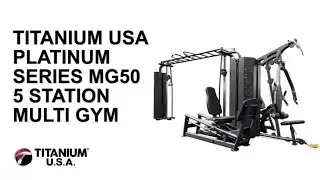 TITANIUM USA PLATINUM SERIES MG50 5 STATION MULTI GYM