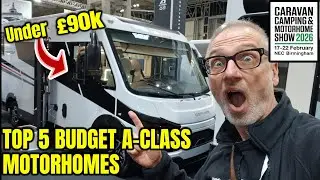 TOP 5 A-CLASS Motorhomes on a LOW BUDGET - Caravan Camping & Motorhome Show