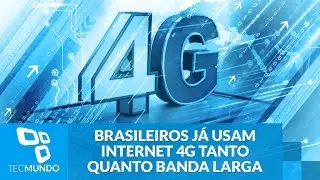 Brasileiros j&aacute; usam internet 4G tanto quanto banda larga fixa