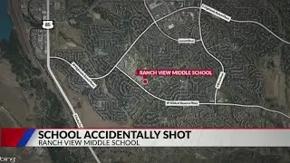 Ranch View Middle School's door shot after neighbor 'accidentally discharged' gun