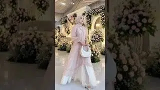 Raya Dress Satu Set Inner Outer Dan Rok Tutu Gamis Pesta Mewah Elegan #fashionmuslim #gamis