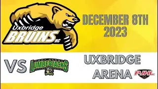 2023-12-08 Uxbridge Bruins 3 Port Perry Lumberjacks 1 hilites
