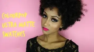 5 COLOURPOP ULTRA MATTE SWATCHES |LIMBO, HIGH BALL, ZIPPER, MARS, DRIVE IN|