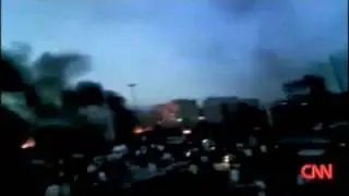 Basij militia HQ in Tehran burns