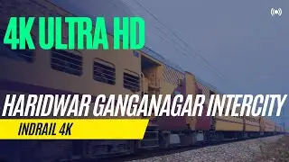 4K Wdg4 acceleration with Haridwar Ganganagar Intercity Express from Jagadhri Workshop @Indrail4k